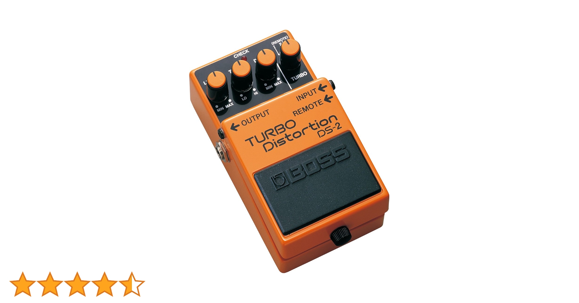BOSS DS-2 Turbo Distortion Guitar Pedal with Remote Turbo